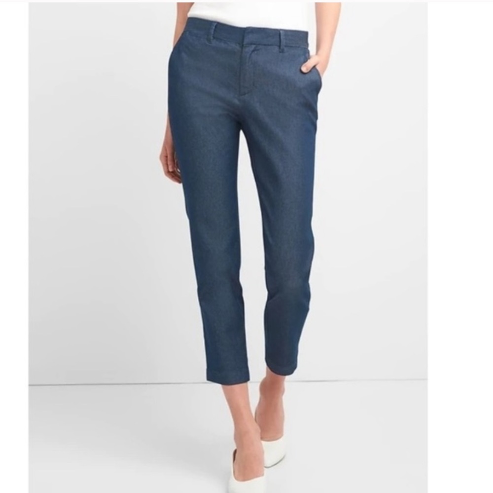 Slim Crop City Dark Denim
